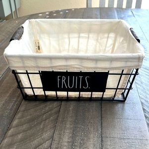 Small Rae Dunn “FRUITS” basket